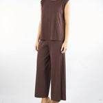 Pantalone Marrone in filato di viscosa SUPERBO 5 MAX MARA WEEKEND 