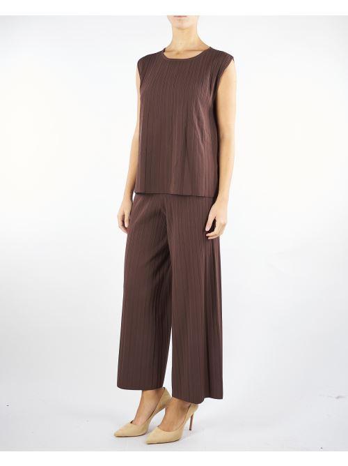 Pantalone Marrone in filato di viscosa SUPERBO 5 MAX MARA WEEKEND 