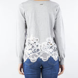 Maglia Grigio con inserti al fondo in pizzo NS242 2 NO SECRETS 