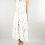 Abito Bianco in pizzo M6EAC4 111 MEIMEIJ 