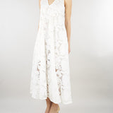 Abito Bianco in pizzo M6EAC4 111 MEIMEIJ 