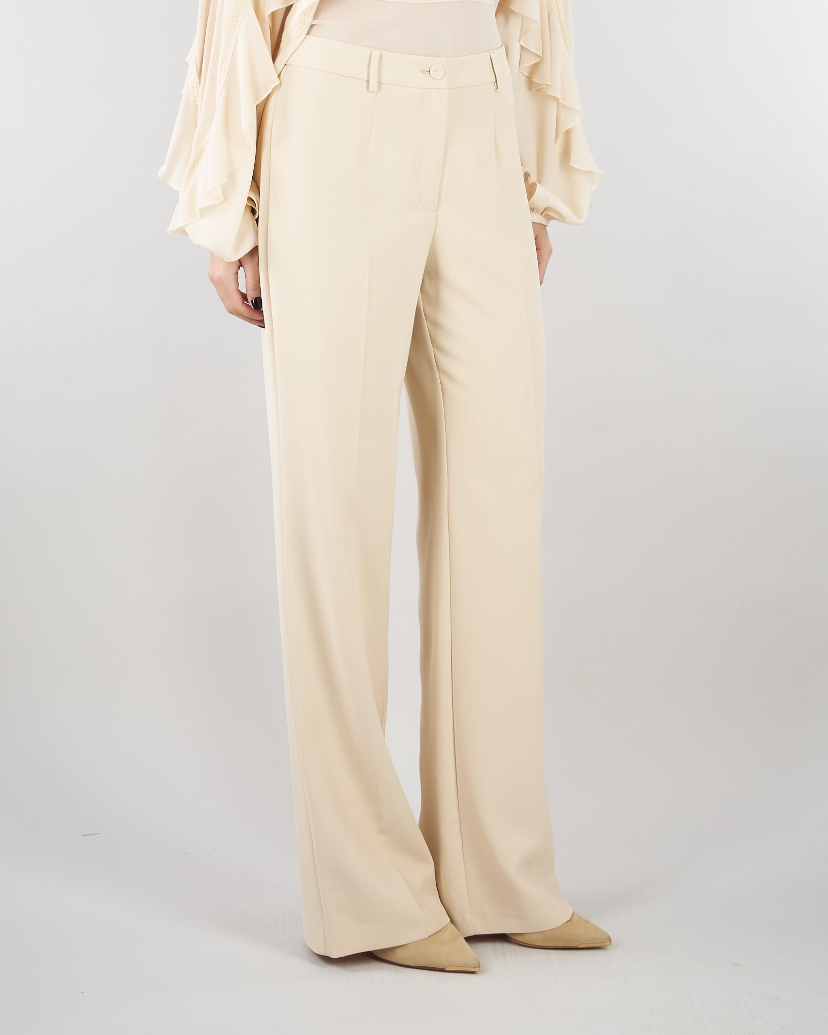 Pantalone Evere Crema wide leg EVER 690 NENETTE 