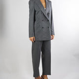 Pantalone Grigio semielasticato in flanella PT1332540261 922 SEVENTY 