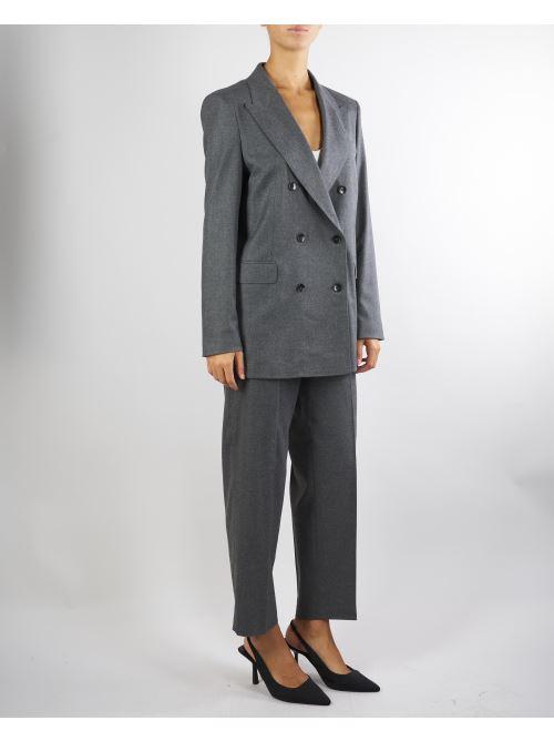 Pantalone Grigio semielasticato in flanella PT1332540261 922 SEVENTY 