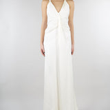 Abito Panna in satin con drappeggio SS260381 2 ELEH 