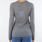 Maglia Grigio in pura lana con dettaglio strass STRINGA 1 MARELLA 