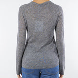 Maglia Grigio in pura lana con dettaglio strass STRINGA 1 MARELLA 