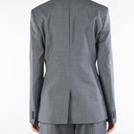 Blazer Grigio doppiopetto in tela di lana ORNATI 3 MAX MARA WEEKEND 