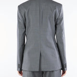 Blazer Grigio doppiopetto in tela di lana ORNATI 3 MAX MARA WEEKEND 