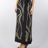 Gonna a fantasia Nero-Beige