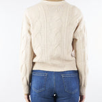 Cardigan Beige in lana e cachemire a trecce ALADINO 2 MAX MARA STUDIO 