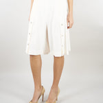 Short Bianco in misto lino e viscosa stretch MLMACAICI 4 MARELLA 
