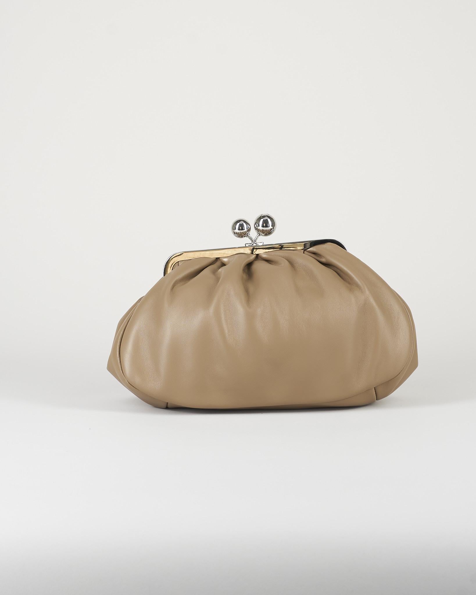 Borsa Pasticcino Bag Tortora medium in montone WKACUBICO 84 MAX MARA WEEKEND 