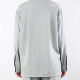 Camicia Grigio con ricamo in pizzo A3169719 7 CLIPS 