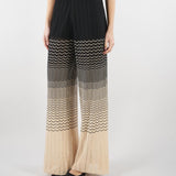 Pantalone Yoda Crema-Nero in maglia YODA 810 NENETTE 