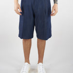 Bermuda Blu con pences effetto Denim BE3711 28 I'M BRIAN 