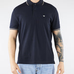 Polo Blu in piquet con logo EM004607AF23090 UB118 EMPORIO ARMANI 