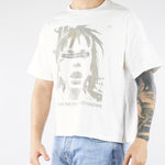 T-shirt Boxy Bianco con stampa HTEM321802 214 ACUPUNCTURE 