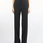 Pantalone Nero in crêpe di lana VERBENA 5 MAX MARA STUDIO 