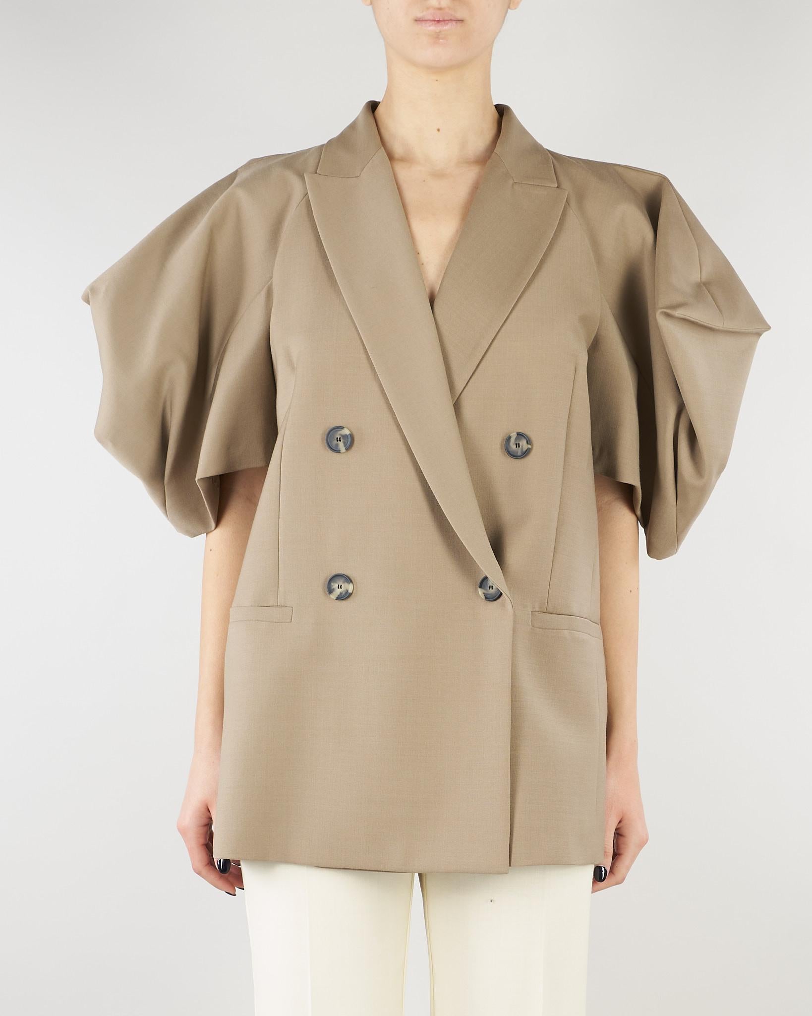Blazer Beige con maniche a palloncino M6PH04 879 MEIMEIJ 