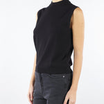 Top Nero in filato di viscosa stretch NAZIONE 14 MAX MARA WEEKEND 