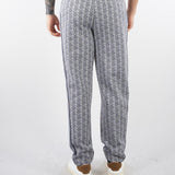 Pantalone Grigio in felpa jacquard monogram con logo XH1440 41I LACOSTE 