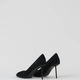 Decollette in camoscio con punta in strass WO Milano