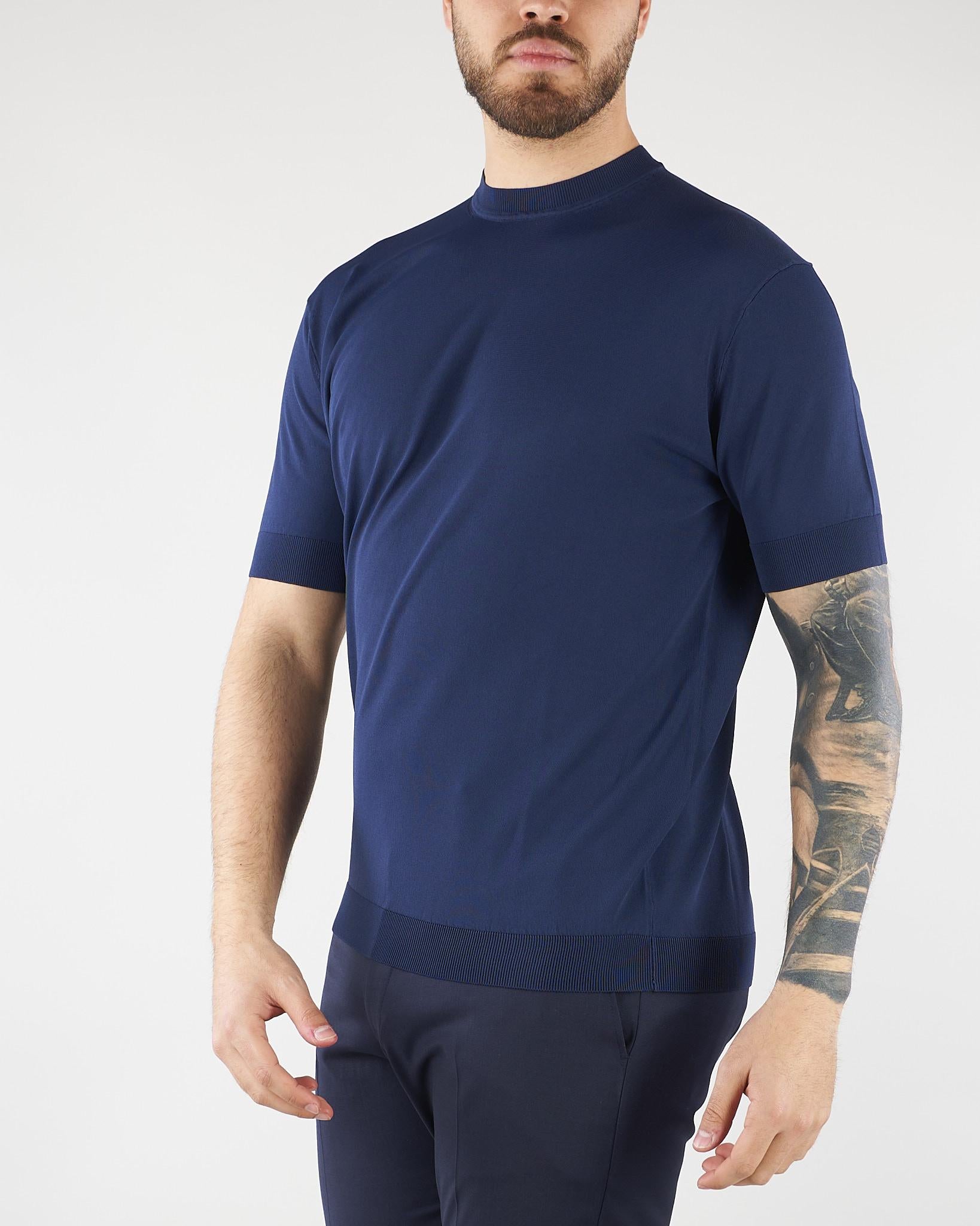 Maglia Blu in viscosa LM26001 E044 LOW BRAND 