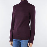 Maglia Merlot in lana con micro-logo jacquard MK23S56E2 EA4 ELISABETTA FRANCHI 