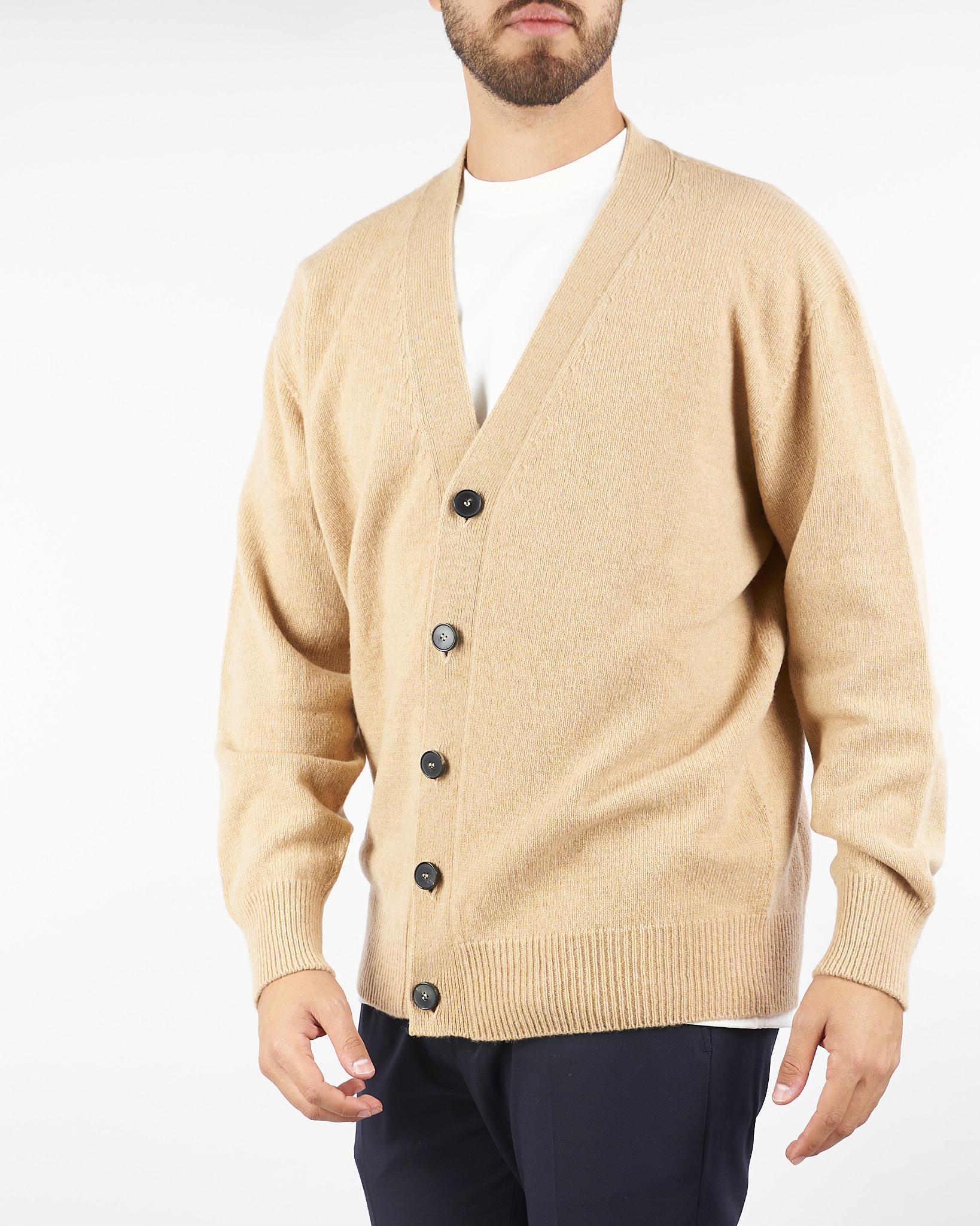 Cardigan Cammello in pura lana e cashmere B9F0117 06M AMARANTO 