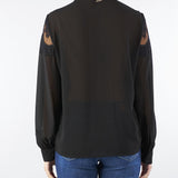 Camicia Nero con inserti in pizzo NS039 99 NO SECRETS 