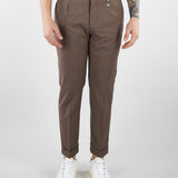 Pantalone Chino Tortora in fresco di lana 4032P1658260000 29 MANUEL RITZ 