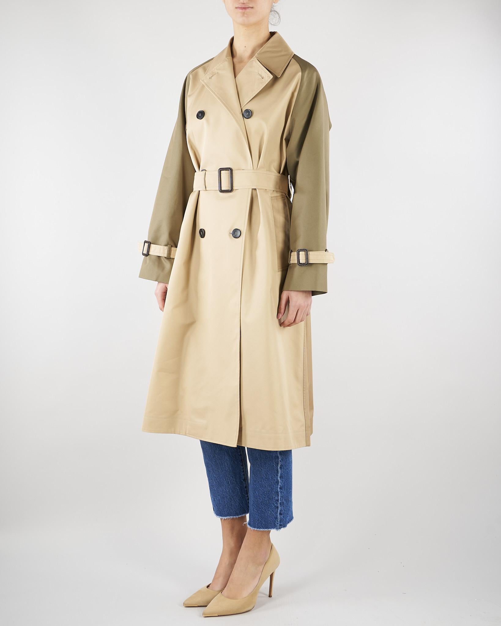 Trench beige reversibile in gabardina antigoccia WKDCANASTA 24 MAX MARA WEEKEND 