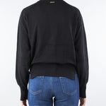 Cardigan Nero con inserti in pizzo NS241 99 NO SECRETS 