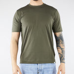 T-shirt Verde in cotone Supima DK17103 35 DIKTAT 