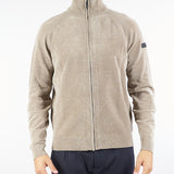 Maglia Beige Velvet Full Zip Knit W25134 87 RRD 