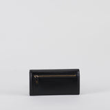 Portafoglio Nero con placca logo