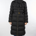 Piumino Nero in tessuto vela jacquard PI84D56E2 110 ELISABETTA FRANCHI 