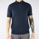 Maglia a polo Blu in puro cotone DK17041 89 DIKTAT 