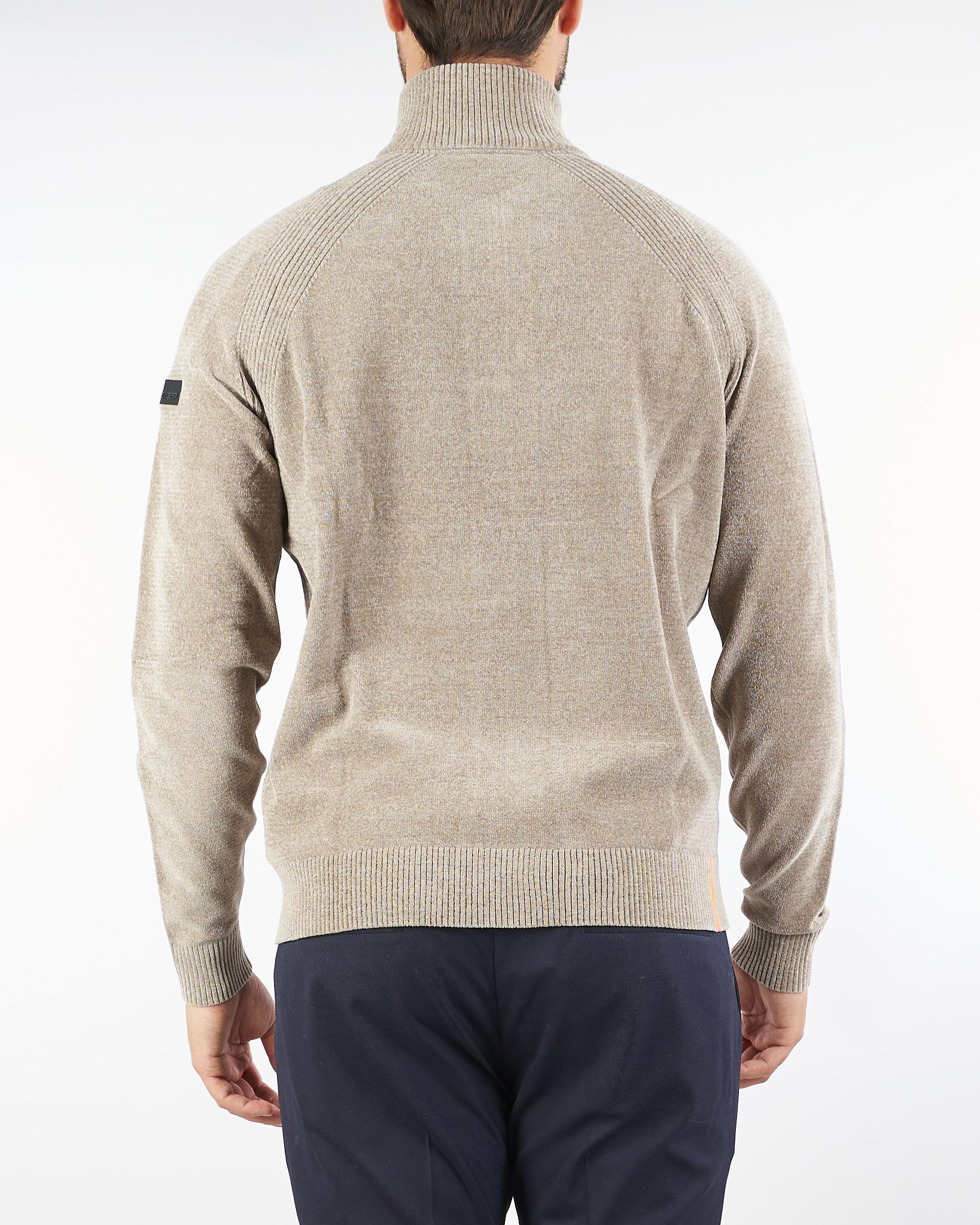 Maglia Beige Velvet Full Zip Knit W25134 87 RRD 