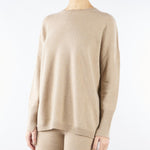 Maglia Beige in puro cashmere V54606 40 VANISE' 
