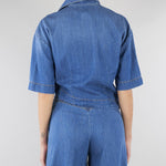 Camicia in Denim crop CAT0101C0400007 V0765 SIMONA CORSELLINI 