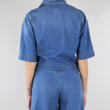 Camicia in Denim crop CAT0101C0400007 V0765 SIMONA CORSELLINI 
