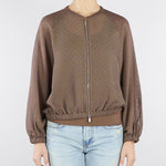 Bomber Nocciola oversize con micro strass MLMCLARINO 1 MARELLA 