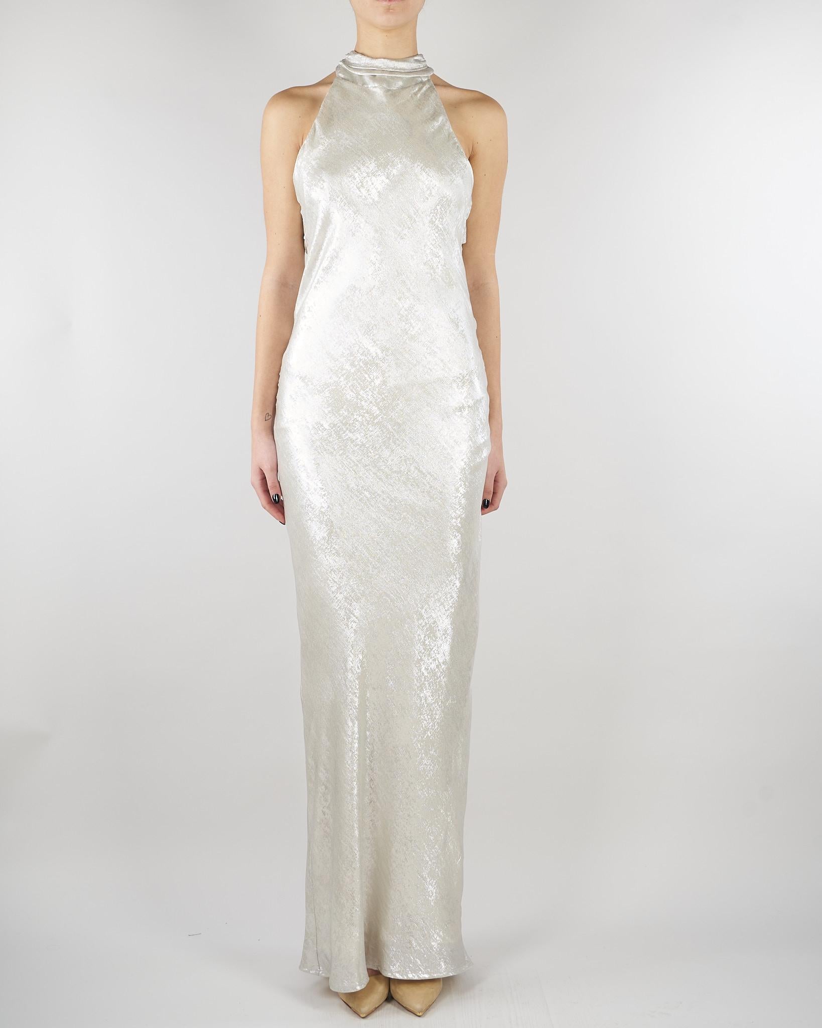 Abito lungo Silver laminato ACT16131AB4093 202 ACTUALEE 