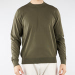 Maglia Verde in puro coton extrafine A001F100 5407 PAOLO PECORA 