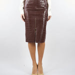 Gonna Coffee con texture stampa cocco GO10856E2 EA3 ELISABETTA FRANCHI 