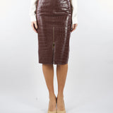 Gonna Coffee con texture stampa cocco GO10856E2 EA3 ELISABETTA FRANCHI 