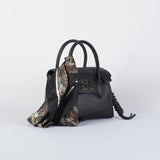 Borsa Nero con logo e foulard D47ES010E2F MF099 ERMANNO BY ERMANNO SCERVINO 