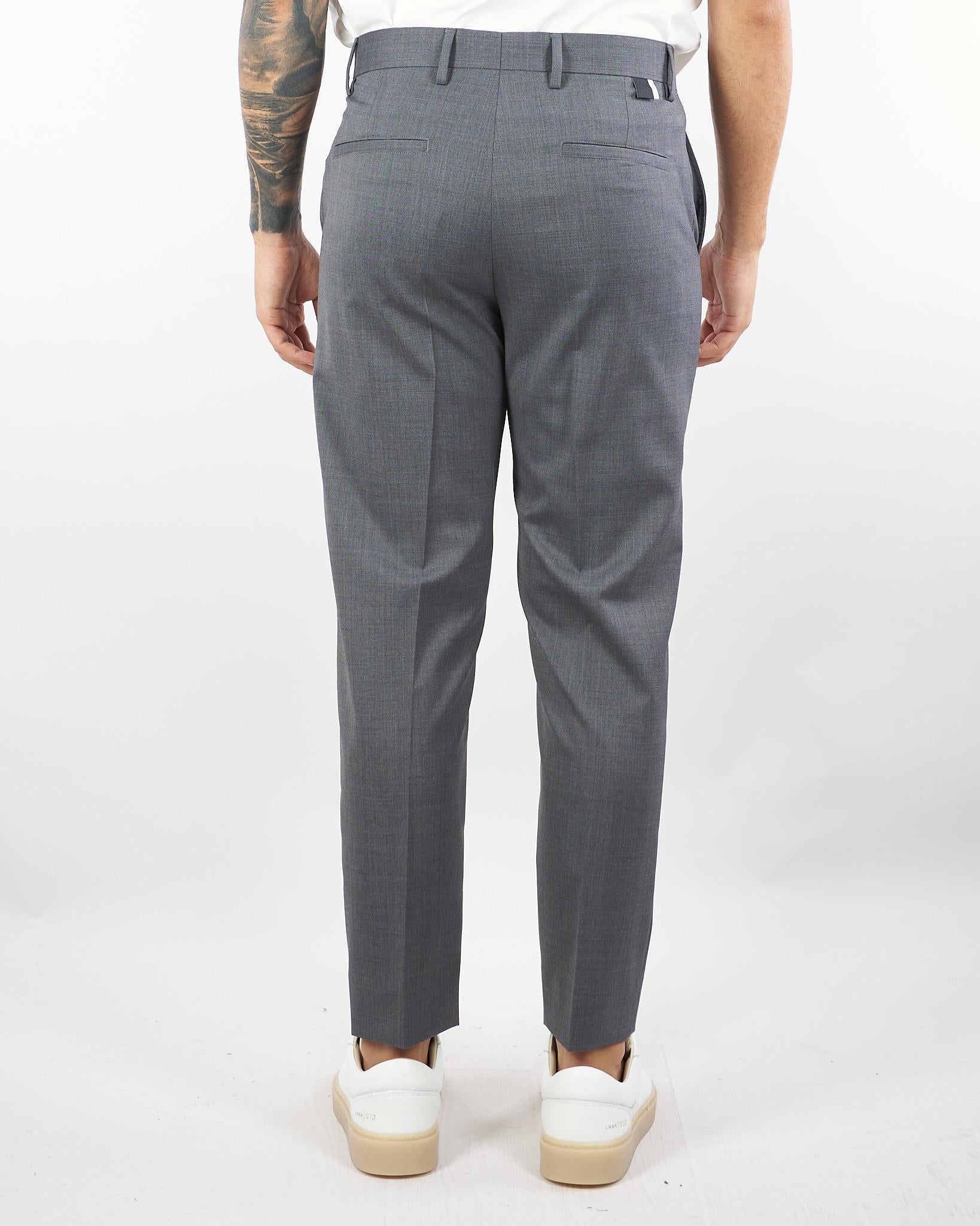 Pantalone Cooper Grigio in fresco lana L1PFW25266919 N013 LOW BRAND 